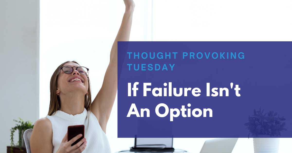 You are currently viewing If Failure Isn’t An Option…